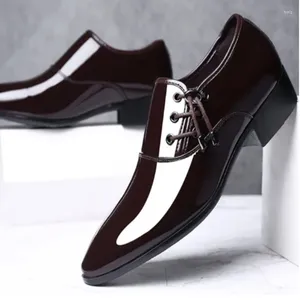 Chaussures décontractées pour hommes, classiques, Business, mode formelle, mariage, bureau, Oxford, baskets marron, 2024