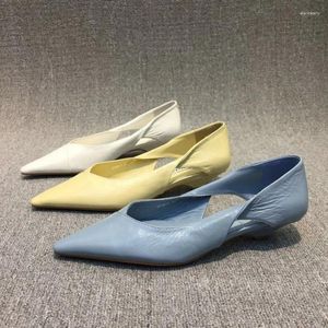 Chaussures décontractées 2024 pour la femme confortable Footwes d'été pour femmes Moccasins bleu talon bas élégant