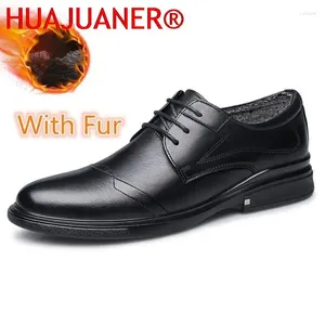 Casual Schoenen 2024 Mannen Echt Leer Hoge Kwaliteit Business Big Size 38-48 Zwarte Man Jurk Herfst winter Warm Heren