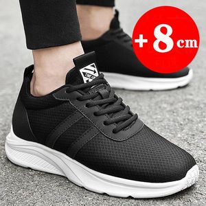 Casual schoenen 2024 heren sneakers Lifthoogteverhoging voor toenemende man 6-8 cm