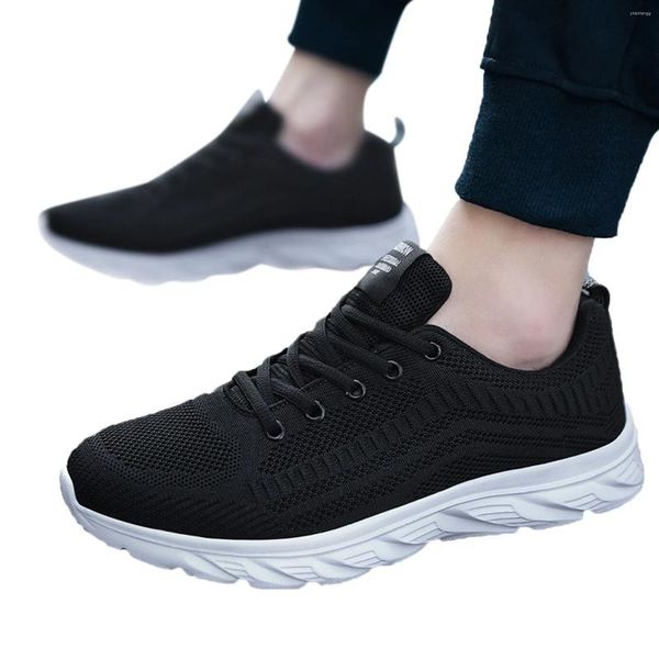 Zapatos informales de seguridad para hombre, zapatillas de deporte transpirables de malla para construcción, ligeras y antigolpes, para verano, 2024