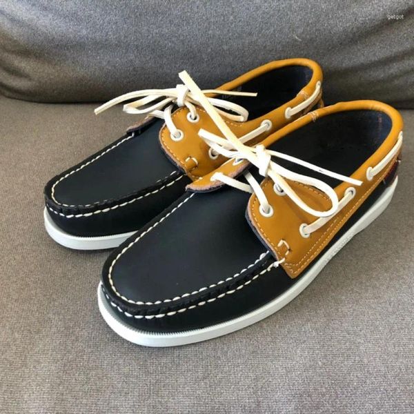 Zapatos casuales 2024 zapato adulto antideslizante conductor para mujeres mocasines cómodos para hombre barco de cuero de buena calidad