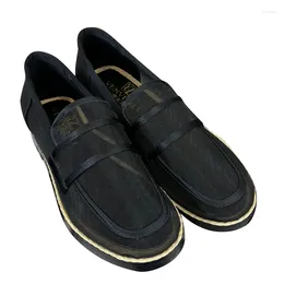 Casual schoenen 2024 lente en zomerproducten Fisherman Net Yarn One Foot Loafer Dames Single Fashion Cabinet Origineel Hoge kwaliteit
