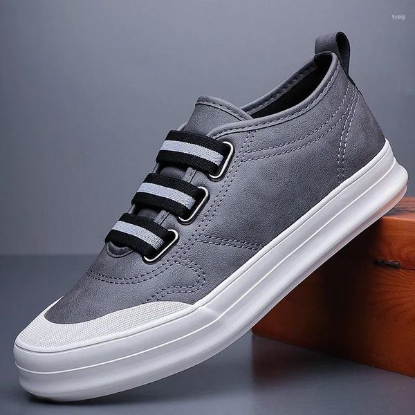 Zapatos informales 2024 Primavera Autumn Outumn Non-Slip Leather Men Business Water I un calzado impermeable