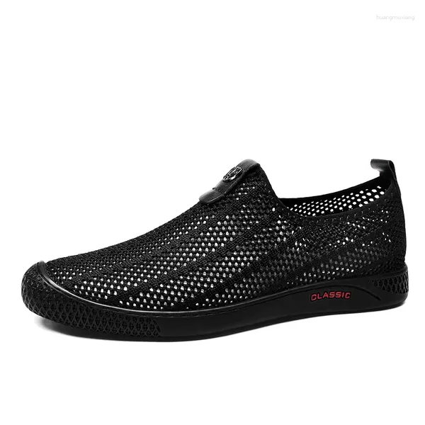 Zapatos informales para hombre, zapatillas para caminar al aire libre, mocasines ligeros y transpirables, sin cordones, para conducir, primavera y verano, 2024