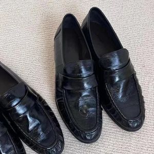 Casual Schoenen 2024 Lente Zomer Stijl Mode Lederen Enkele Comfortabele Loafers Voor Vrouwen Designer Commuter Luxe Zapatos