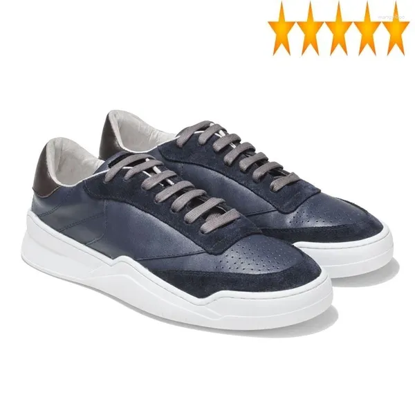 Zapatos casuales 2024 verano partido Color cuero genuino transpirable Hombre calzado Encaje Coreano Up Harajuku Sapatillas Hombre