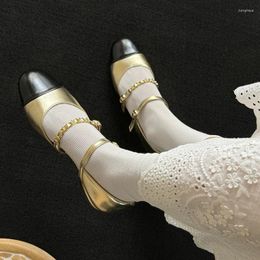 Chaussures décontractées 2024 Femmes d'été Sandales en cuir naturel 22-24,5 cm