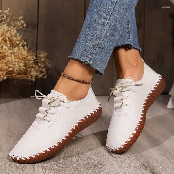 Chaussures décontractées 2024 Sneakers tendance pour femmes robe plate