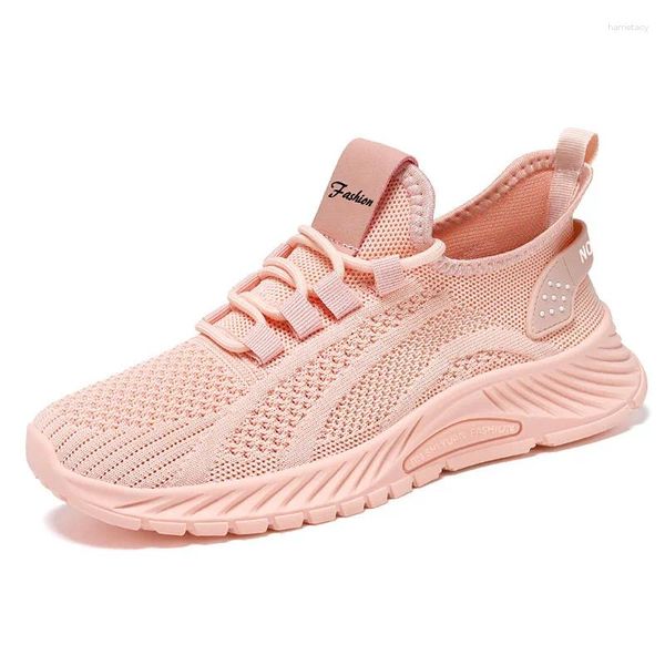 Chaussures décontractées 2024 Femmes Walking Sneakers Breathable Mesh Sports Outdoor Shoe femelle Jogging Jogging Tricoting Running Tennis