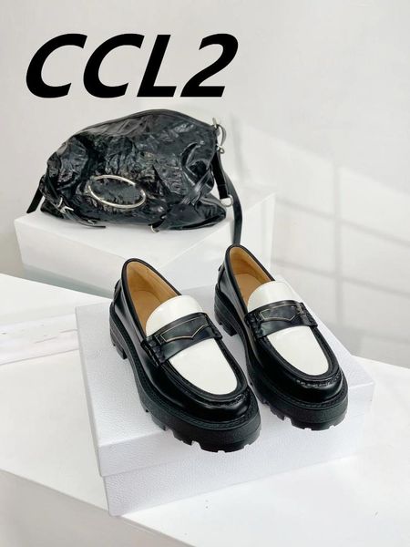 Zapatos casuales 24 mocasines de cuero de vaca de primavera de alta definición en los modelos llenos de niñas pequeñas y dulces Size35-39