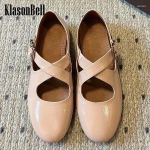 Chaussures décontractées 3.27 Klasonbell Runway Ballet Flats CRISS-CROSS BOUCLE Femmes confortables All-Match plate