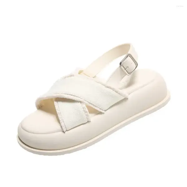 Zapatos informales 35-36 Número 37 Mujeres zapatillas de verano para adolescentes Sandalias Sandalias Sport Hospitality Loafer'lar ydx2