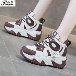 Casual schoenen 6,5 cm Designer Autumn Style Daddy Dames Dikke zolen Match Color Sports 33 40