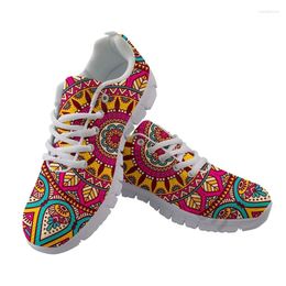 Chaussures décontractées Africain Traditional Match Platform Sneakers Femmes de grande taille Runningshoes