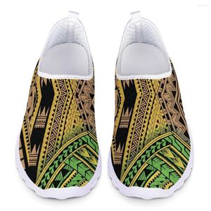 Chaussures décontractées Modèles de motif tribal africain Locs légers pour la femme Slip sur des baskets Mesh Meshys Summer Sport Femmes