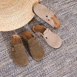 Casual schoenen All-match groot formaat platform zomerslippers Dames dragen Half Chausures Femme