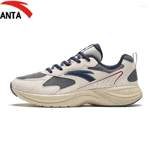 Chaussures décontractées Anta Soled Soled Absorbing Retro Running Lightweight Soft Sole Sports