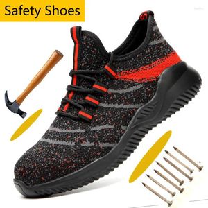 Chaussures décontractées Anti-smashing en acier Sécurité pour hommes