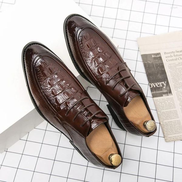 Zapatos casuales Llegada Oxford Men Black Leather Business Forma Fashion Fashion Banquete Banquete Boda Derby