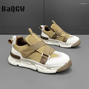 Chaussures décontractées Autochons Autum Chunky Luxury Sneaker Microfiber Cuir Running Brewable Color Bloc non-glissement