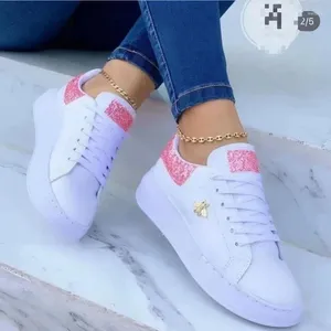 Casual Schoenen Herfst Waterdichte Witte Sneakers Voor Vrouwen Koreaanse Versie Lace Up Platte Sport Dames Gevulkaniseerd 2024