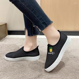 Chaussures décontractées Automne Femmes Ferts Light Fil Slip on Walking For Women Outdoor Breathable dames Female Sneakers
