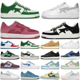 Casual schoenen Bathing Apes Low Comics geel rood blauw zwart groen lakleer koninklijk Bordeaux grijs Bruin Mint Teal Suede Oranje Roze heren dames Designer sneakers R11