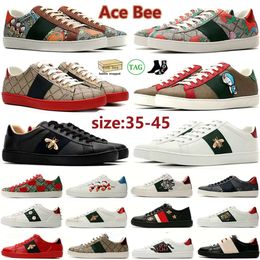 Casual Shoes Bee Ace Sneakers Low Womens Shoe With Box Sports Trainers Designer Tiger Embroidered Black White Green Stripes walking Women beautiful zapato YI116