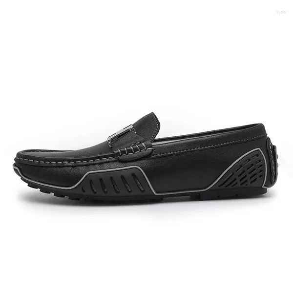 Zapatos informales talla grande 47 48 mocasines para Hombre mocasines de cuero sin cordones de lujo para Hombre Mocassini Uomo Instappers Heren