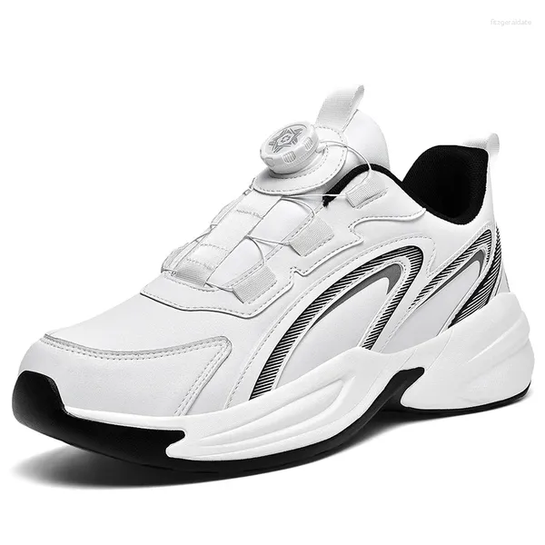 Chaussures décontractées Big Taille 4748 Lace de boucle rotative pour hommes confortable Tendance de la mode pour femmes Running Fashion Sports Sneakers