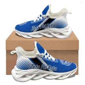 Zapatos casuales azules blancos zeta phi beta patrones hombres otoño invierno tenis tenis de tierra calzado de calzado zapatillas de absorción de calzado