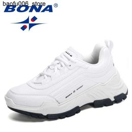 Chaussures décontractées BONA 2023 nouveau concepteur chaussures de sport décontractées femmes semelle épaisse femmes plate-forme chaussures de marche hauteur augmenter Feminimo confortable Q240320