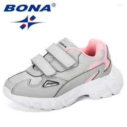 Casual schoenen BONA 2024 Designer kinderen zachte bodem antislip kindersport lichte jongens meisjes sneakers wandelen joggingschoenen