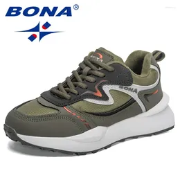 Casual schoenen bona 2024 ontwerpers merk mode sneakers sport mannen rennen jogging walking man lichtgewicht comfortabel