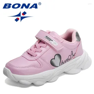 Chaussures décontractées BONA 2024 Designers Classiques Légers Enfants Mode Baskets Garçon Fille Tendance Jogging Marche Chaussures