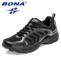 Chaussures décontractées BONA 2024 Designers de course pour hommes Baskets légères Chaussures respirantes Homme Mode Jogging en plein air Casual Marche
