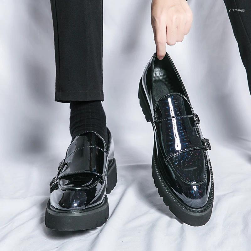 Sıradan Ayakkabı Marka Loafers Erkekler Lüks Deri İtalyan Moccasins Mocassin Homme Mokasinler Hombre Slip-on Loafer