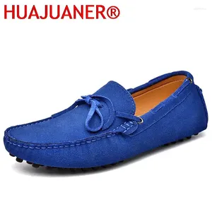 Chaussures décontractées Marque Été de haute qualité Menhoux Soft Hommes conduisant les mocassins classiques pour hommes Slip on Lazy Man Flats Big Size 38-49