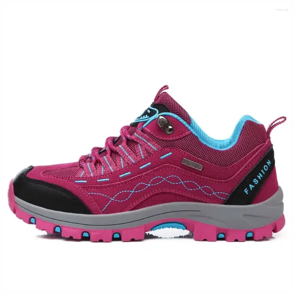 Zapatos casuales transpirables zapatillas de deporte fucsia