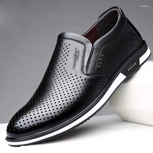 Casual schoenen zakelijk mam jurk echte lederen loafers mannelijke mode 2024 designer voor mannen platformbord man
