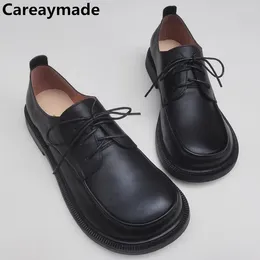 Chaussures décontractées Careaymade-génuine en cuir grande tête large version de la lacets pour hommes de la lacets de loi