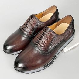 Chaussures décontractées Chaussures Homme de Luxe Zapatos Informales Hombre Cuir pour hommes