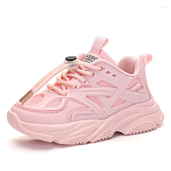 Chaussures décontractées enfants pour filles Sport mode respirant papa fond souple antidérapant enfants fille baskets