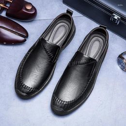 Chaussures décontractées Classic Men's Greatic Cuir Mindimalistes Mandard Affaires de bureau polyvalente conduisant la livraison gratuite