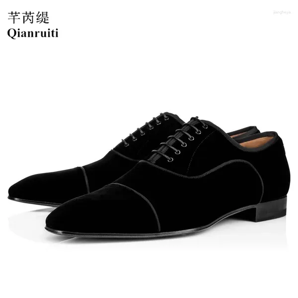 Zapatos casuales de diseño clásico hombres de terciopelo negro de cordero