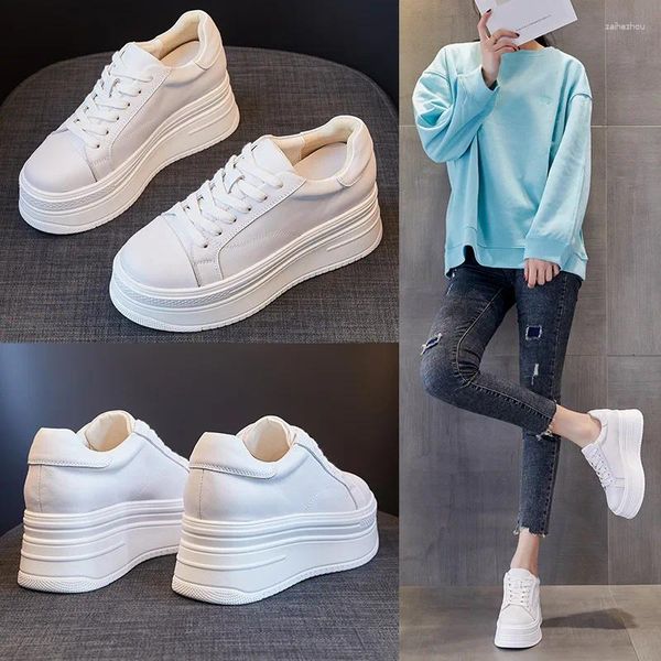 Chaussures décontractées classiques en cuir véritable baskets femmes chaussures blanches jeunes dames femme marque femme blanc