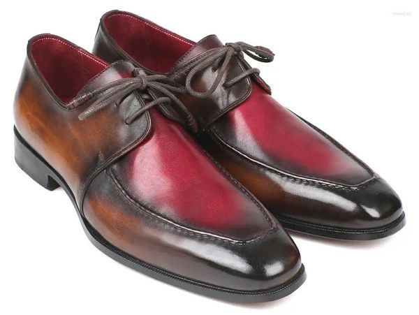 Zapatos casuales clásico estilo italiano para hombre derby oficina formal de cuero de cuero dedo de negocios hecho a mano hombres de novia de negocios hombres