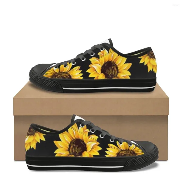 Zapatos informales Classic bajo lienzo de lienzo amarillo Amarillo Femenina de primavera de primavera Autumn Sneakers sin deslizamiento de pisos