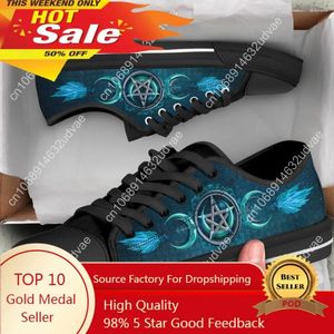 Chaussures décontractées Femmes classiques Vulcanisé Pagan Wiccan Wiccan Match Toivas Forts confortables pour les filles Lacet Lace Up Sneakers